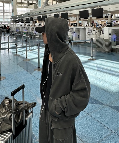 Double Zip-Up Short Hoodie - ダブルジップショートフーディー【短丈