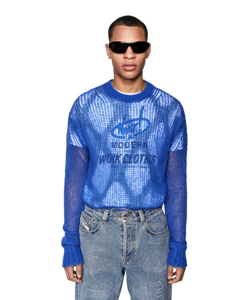 DIESEL（ディーゼル）の「メンズ ニット モヘア ネット（ニット