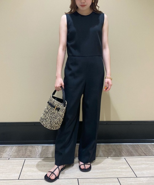 Mila Owen（ミラオーウェン）の「バックVネックオールインワン（つなぎ