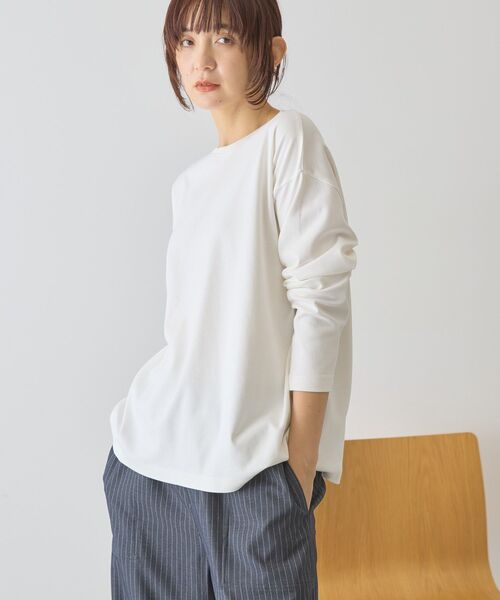 クルーネックスクエアヘムプルオーバー（Tシャツ/カットソー