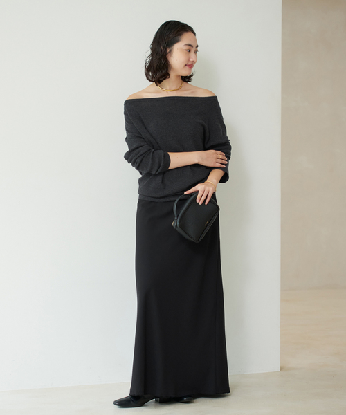 plage（プラージュ）の「Off shoulder slit ニット（ニット/セーター