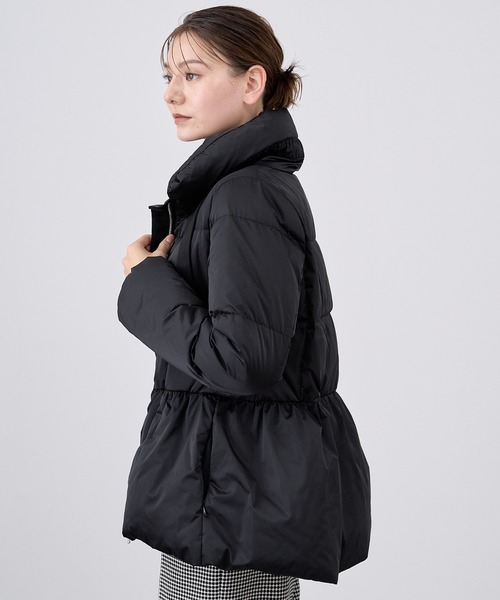 ANAYI（アナイ）の「ソロサテンペプラムダウンコート（ダウン