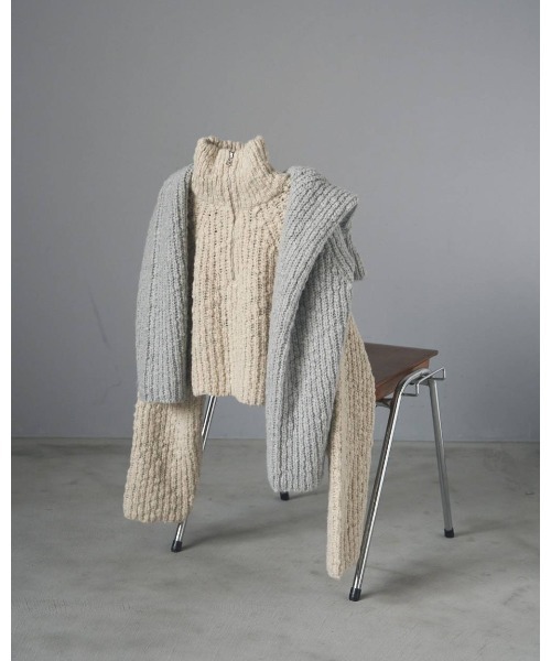 anuke（アンヌーク）の「Short Zip Knit（ニット/セーター）」 - WEAR