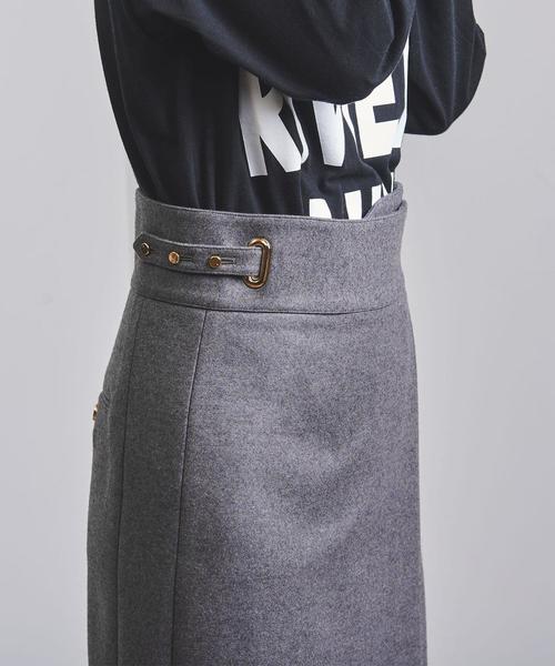 ほぼ未使用】THE RERACS グルカスカート 38 ネイビー 中古・古着通販