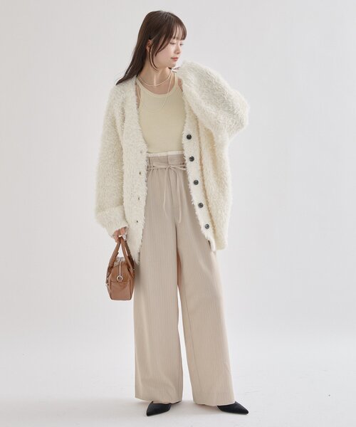 セール】【4サイズ展開/ストライプ柄、無地 / ウエストの配色が