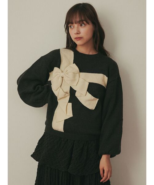 merry jenny（メリージェニー）の「プレゼントリボンニット（ニット