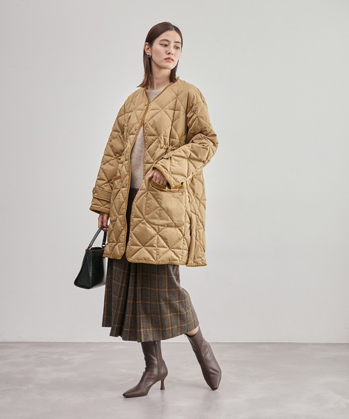 ROPE'（ロペ）の「【TAION×LIMONTA】軽量Vネックキルティング ミドル