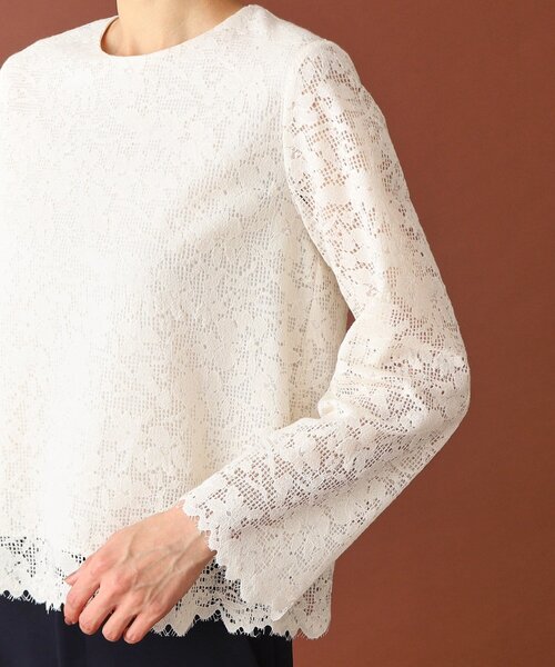 セール】【通勤/セレモニー/洗える】オーガニックコットンレース
