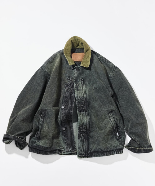 NAUTICA/ノーティカ 襟コーデュロイ デニム ワークジャケット/デニム