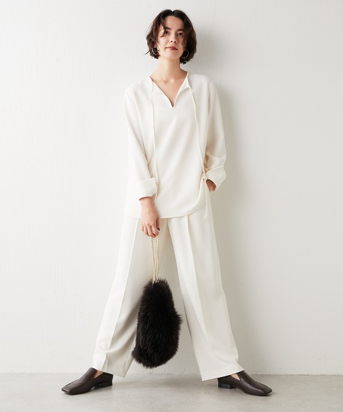 Whim Gazette（ウィムガゼット）の「ダブルクロスプルオーバー（シャツ