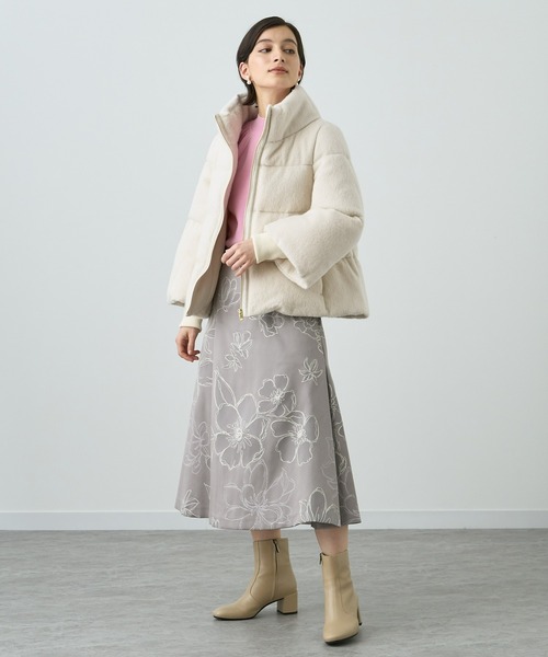 ANAYI（アナイ）の「アルパカシャギーダウンコート（ダウンジャケット