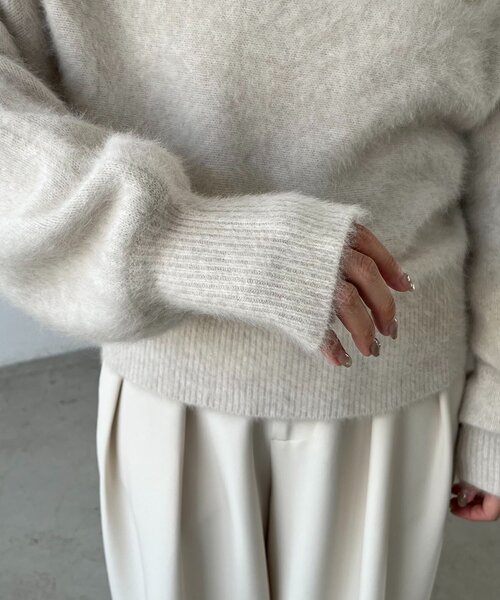 capricieux le'mage FOXカシミアドルマリンニット CAPRICIEUX LE'MAGE