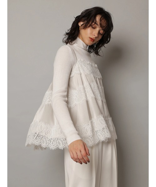 レースキャミブラウス（シャツ/ブラウス）｜CADUNE（カデュネ）の