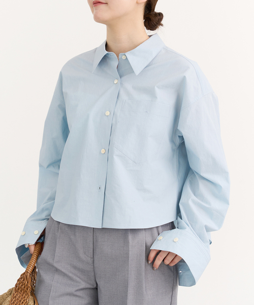 IENA（イエナ）の「タイプライタークロップドシャツ（シャツ/ブラウス