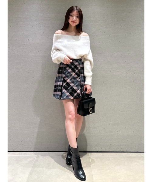 SNIDEL（スナイデル）の「フォックスアルパカオフショルプルオーバー