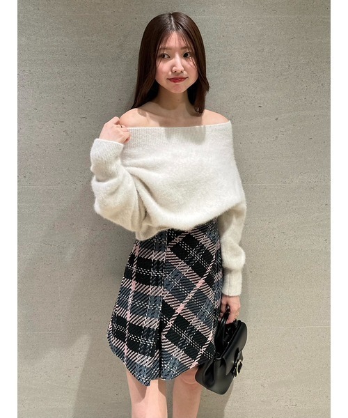 SNIDEL（スナイデル）の「フォックスアルパカオフショルプルオーバー