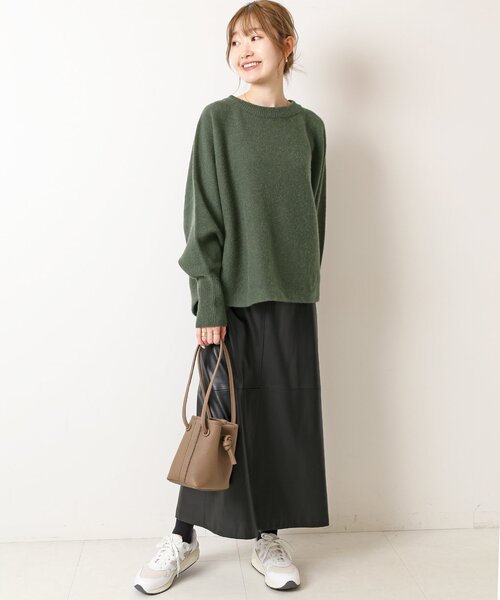 Spick & Span（スピックアンドスパン）の「ドルマンロングリブニット