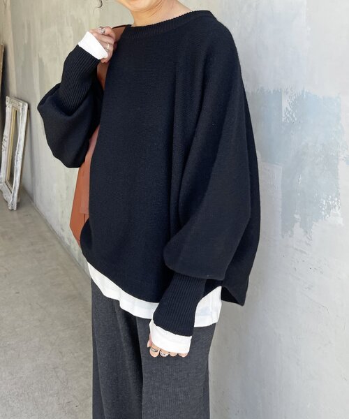 Spick & Span（スピックアンドスパン）の「ドルマンロングリブニット