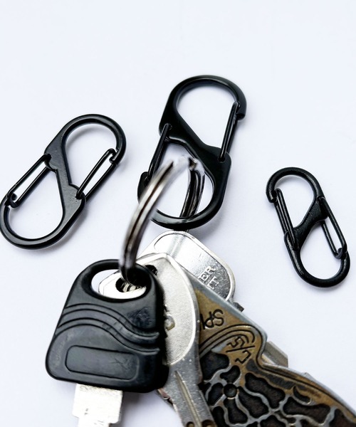 ♪ 3サイズ セット ♪ S字型 カラビナ キーホルダー（キーホルダー