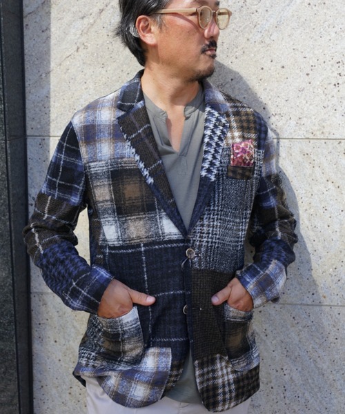 BOB（ボブ）の「BOB/ボブ/クレイジーパターンジャケット（テーラード