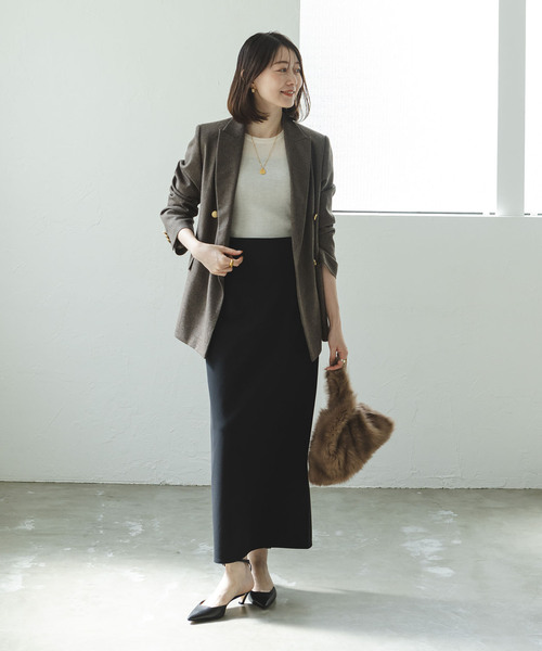 セール】《追加》ジャージーライクカラータイトスカート 7（スカート