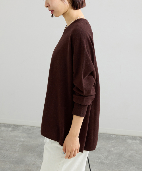 追加4》Fineニュージーウール ニュアンス Vプルオーバー（ニット