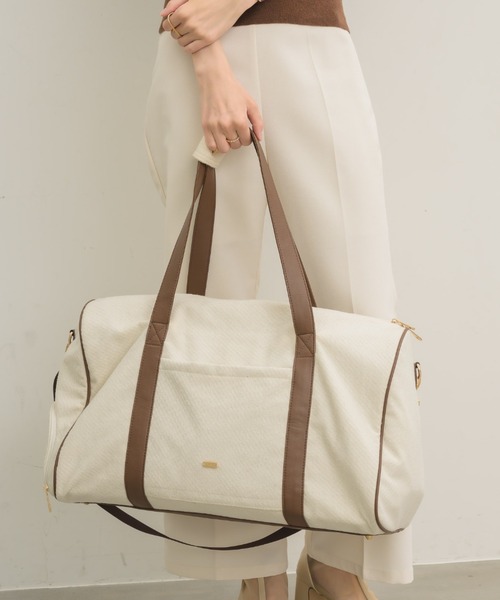 新色登場！】レザー切り替えショルダー/ボストンバッグ（ボストン