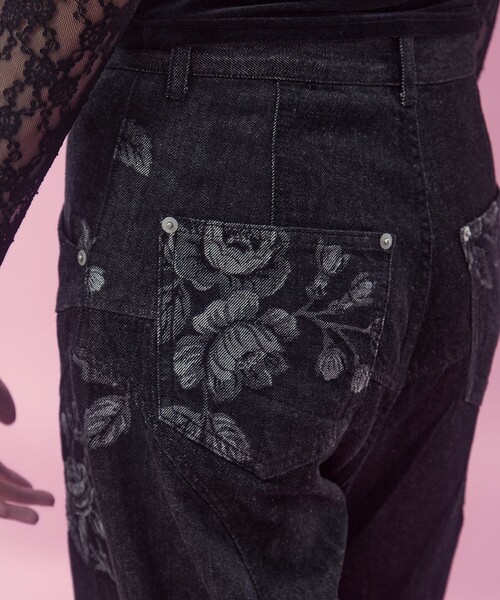 FETICO/フェティコ】《STUDIOUS別注》別注 ROSE DENIM PANTS/ローズ