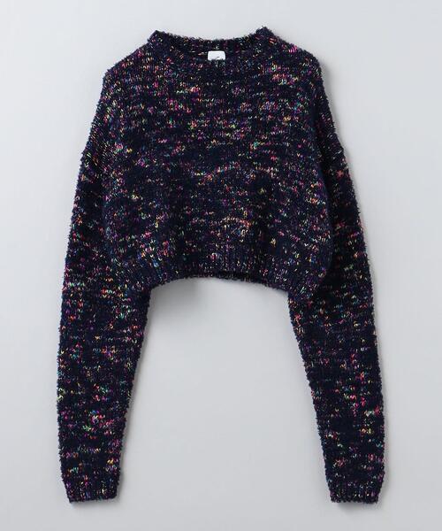 6（ロク）の「＜6(ROKU)＞マルチスラブ クルーネック ニット（ニット