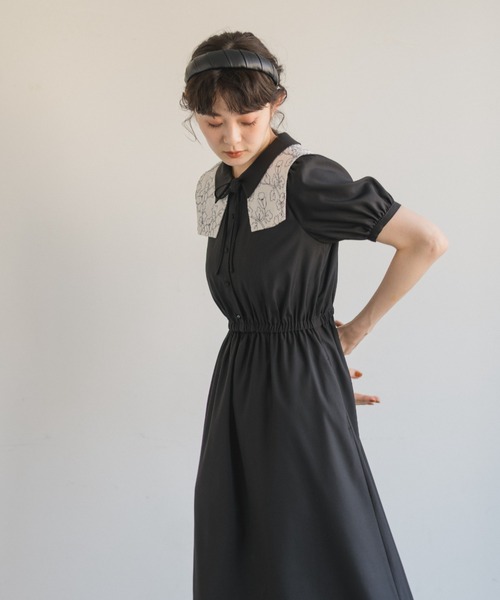 idem（イデム）の「2way double collar onepiece/2wayダブルカラー