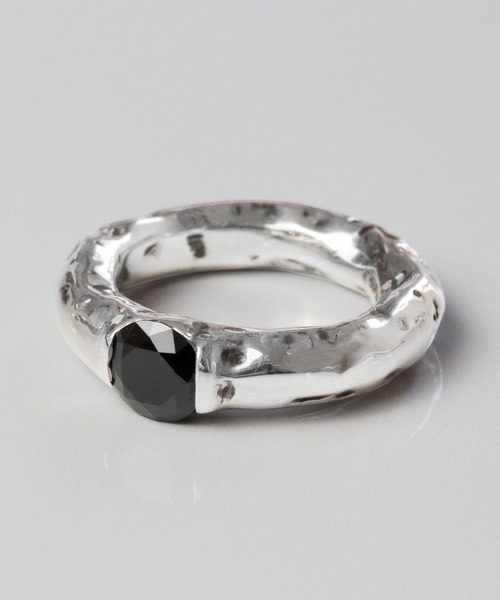 e.m.（イーエム）の「SILVER925ブラックジルコニアリング/メンズ