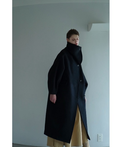 CLANE（クラネ）の「UP NECK OVER DOUBLE COAT（ステンカラーコート