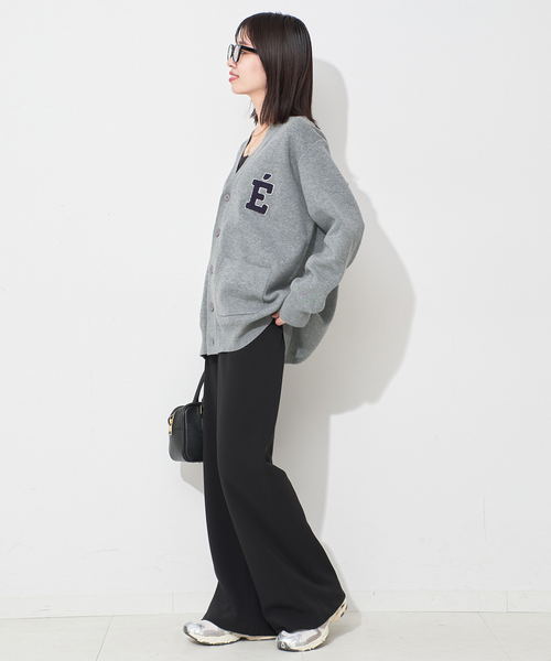 一部WEB限定カラーあり》サガラ刺繍スウェットライクニット