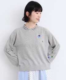 l'atelier du savon｜アトリエ ドゥ サボンのニット/セーター（刺繍