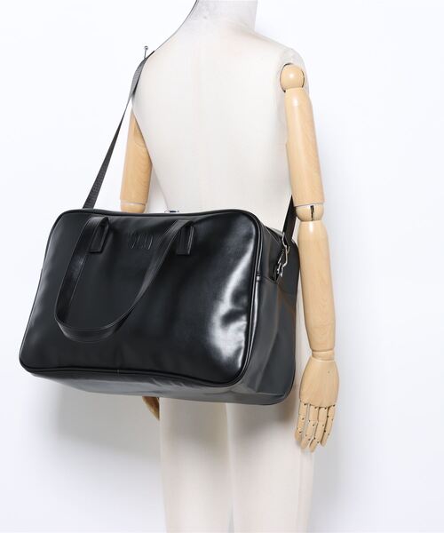 セール】【2WAY・大容量】韓国トレンド ヴィーガンレザースクエア