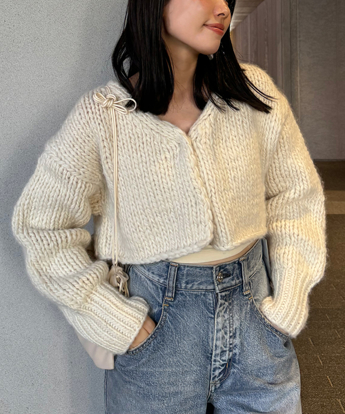 セール】roving hand ニットカーディガン（カーディガン/ボレロ