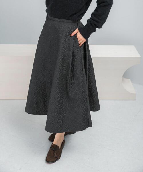 セール】ジャガードサイドタックフレアスカート（スカート）｜URBAN