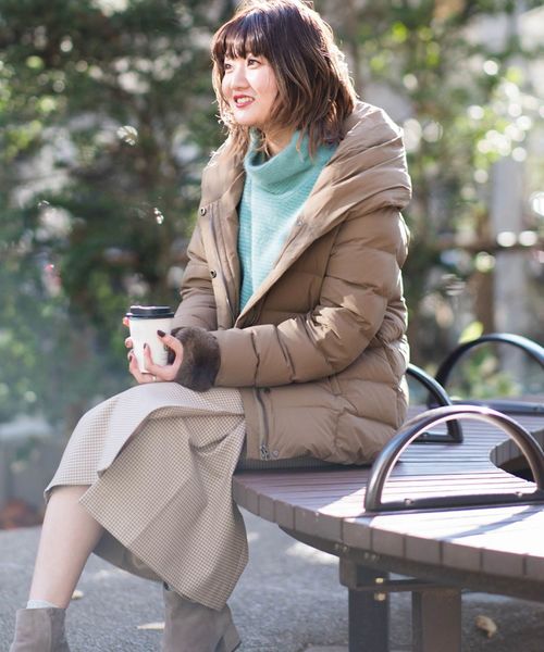 SHIPS（シップス）の「【河田フェザー】フードショートダウン