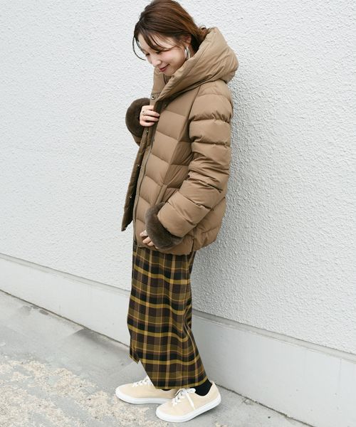 SHIPS（シップス）の「【河田フェザー】フードショートダウン