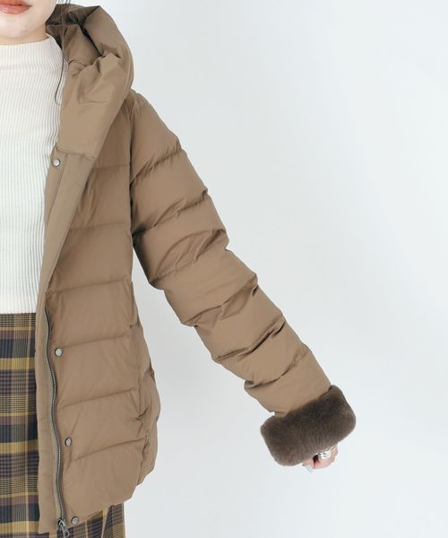 SHIPS（シップス）の「【河田フェザー】フードショートダウン