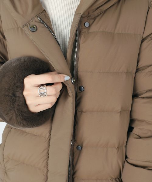 SHIPS（シップス）の「【河田フェザー】フードショートダウン