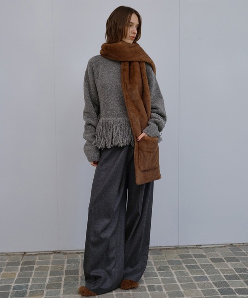 LE CIEL BLEU（ルシェルブルー）の「フリンジヘムプルオーバー