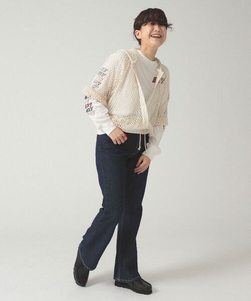 BEAMS BOY（ビームスボーイ）の「ビッグ メッシュ フーディー（Tシャツ