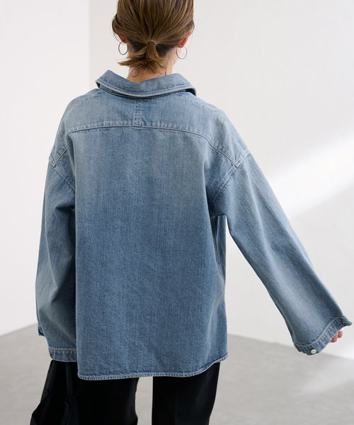 FRAMeWORK（フレームワーク）の「≪追加≫デニムプルオーバーシャツ