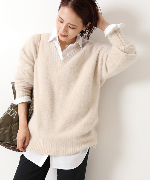 Spick & Span（スピックアンドスパン）の「ファーニットVネックプル