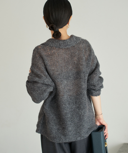 追加》ALPACA MIX BUTTON ニット 2（ニット/セーター）｜Plage