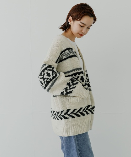 URBAN RESEARCH（アーバンリサーチ）の「ハンドニットカウチンZIPUP