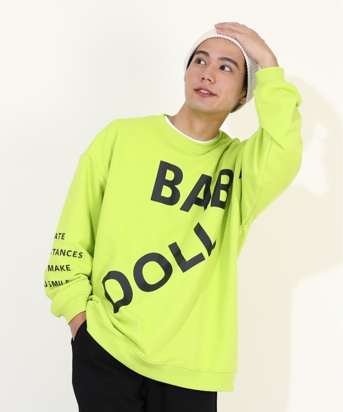 セール】親子お揃い ランダムロゴ トレーナー 9938A（スウェット