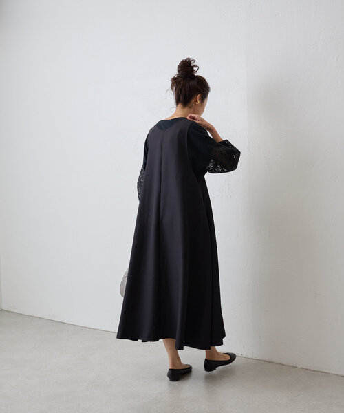 BEARDSLEY（ビアズリー）の「袖レースカットソー（Tシャツ/カットソー