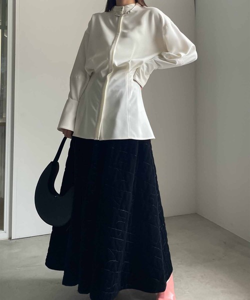 Ameri（アメリ）の「UND WAIST BLOUSING BLOUSE（シャツ/ブラウス